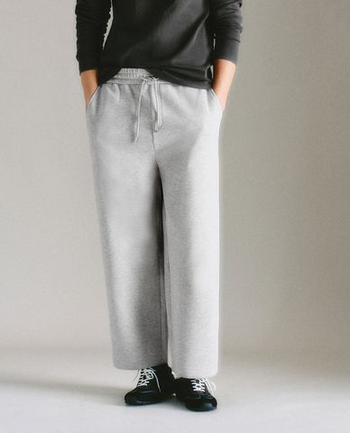  URBAN REVIVO - Quần nam ống rộng phối lưng thun 