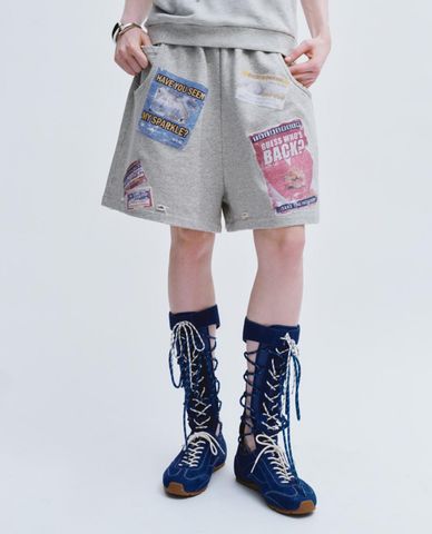  URBAN REVIVO - Quần short nữ ống rộng Printed Vogue 