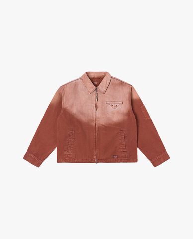  DICKIES - Áo khoác denim unisex cổ bẻ tay dài Eisenhower 