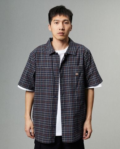  DICKIES - Áo sơ mi nam cổ bẻ tay ngắn kẻ caro Sally 