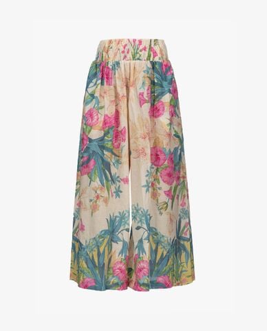  PINKO - Quần culottes nữ lưng thun ống rộng thời trang Pontremoli 