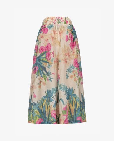  PINKO - Quần culottes nữ lưng thun ống rộng thời trang Pontremoli 