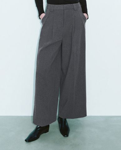  URBAN REVIVO - Quần nữ ống rộng trẻ trung 