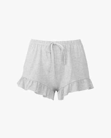  iBasic - Quần short nữ mặc nhà lưng thun nhún bèo nữ tính 