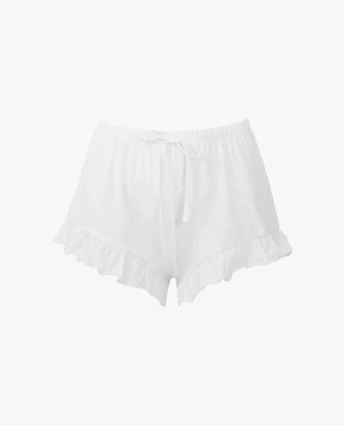  iBasic - Quần short nữ mặc nhà lưng thun nhún bèo nữ tính 