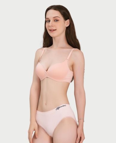  MISAKI - Quần lót nữ seamfree trơn phối ren 