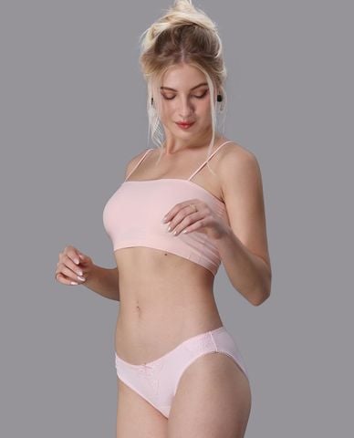  MISAKI - Quần lót bikini nữ microfiber phối ren 