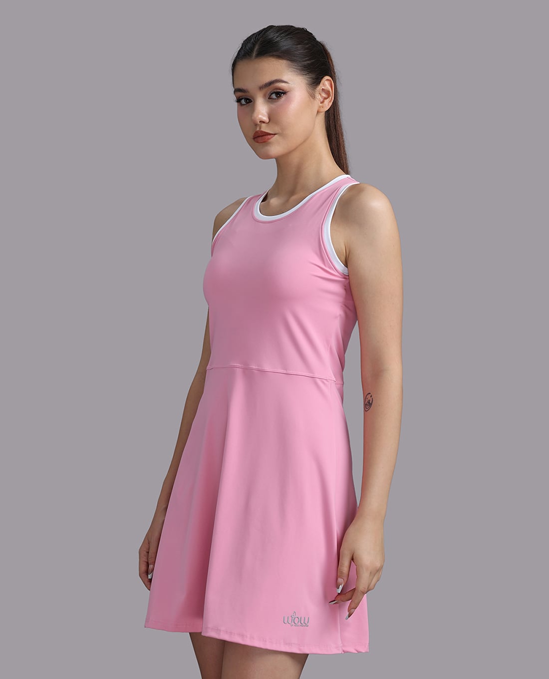 WOW BY NHA PHUONG - Đầm sát nách nylon spandex trơn