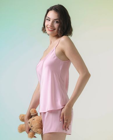  VERA - Bộ quần áo nữ ngắn mặc nhà latin trơn 