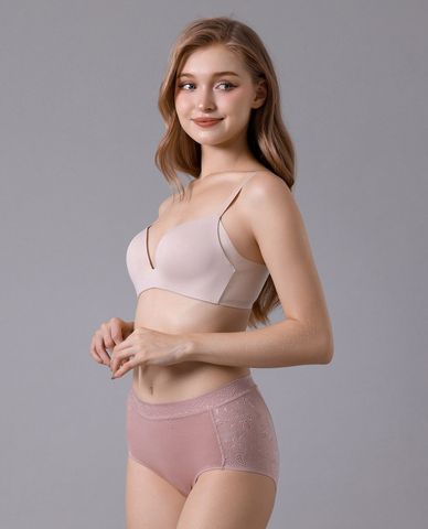  VERA - Quần lót nữ lưng cao nylon spandex trơn 