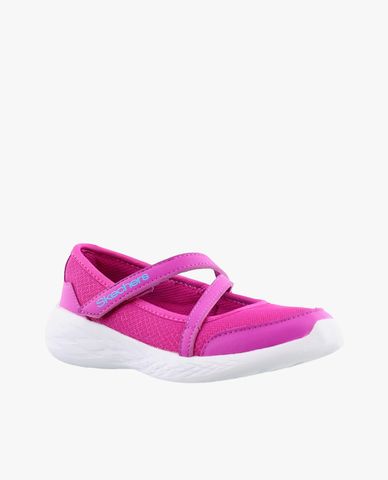  SKECHERS - Giày slip on trẻ em GoRun 600 Jazzy Strides 