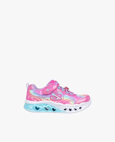  SKECHERS - Giày sneakers bé gái cổ thấp Flutter Heart Lights 