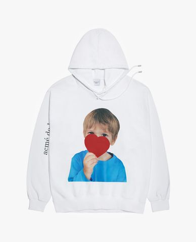  ADLV - Áo hoodie tay dài mũ trùm Baby Face 
