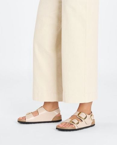  BIRKENSTOCK - Giày sandals nữ đế bệt Milano Big Buckle 