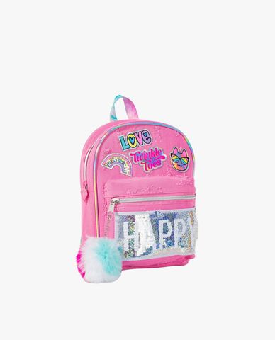  SKECHERS - Balo trẻ em denim phom chữ nhật thời trang 