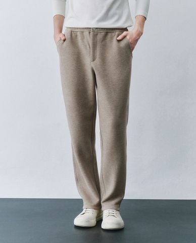  URBAN REVIVO - Quần nam ống đứng lưng thun thời thượng 