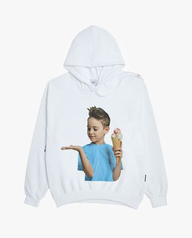  ADLV - Áo hoodie tay dài mũ trùm Baby Face 