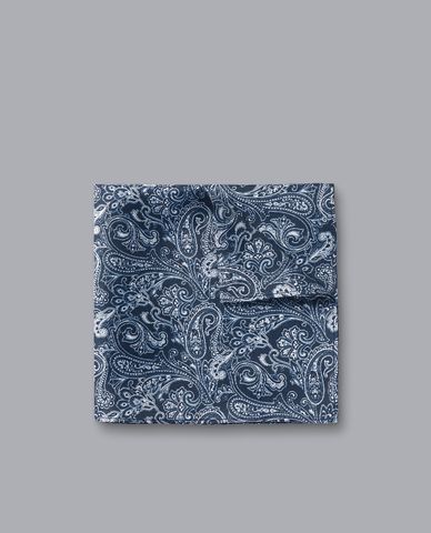  CHARLES TYRWHITT - Khăn tay nam hình vuông Paisley Print Silk 