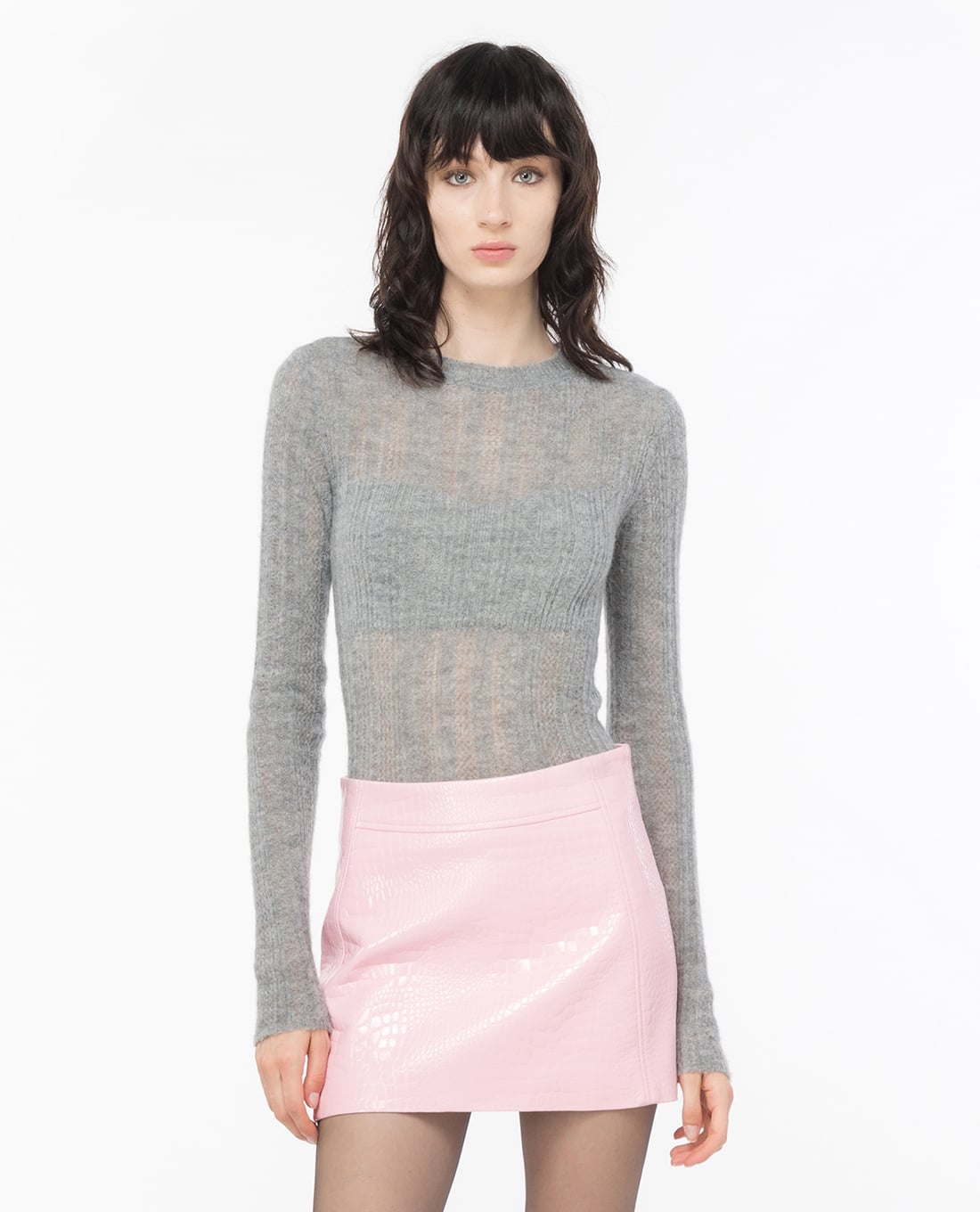 PINKO - Áo dệt kim nữ cổ lọ tay dài Megattera