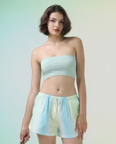  VERA - Quần short nữ mặc nhà cotton in hoạ tiết 