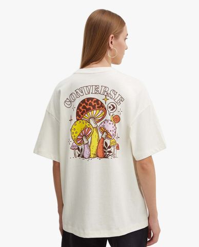  CONVERSE - Áo thun unisex cổ tròn tay ngắn Mushroom Delight 