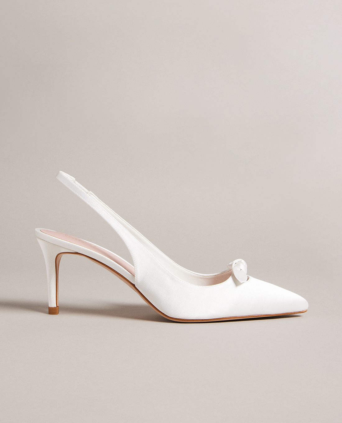 TED BAKER - Giày cao gót nữ bít mũi phối nơ Tezzi