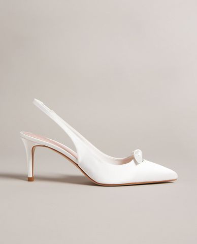  TED BAKER - Giày cao gót nữ bít mũi phối nơ Tezzi 