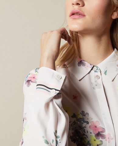  TED BAKER - Áo sơ mi nữ tay dài Aadele Pergola Button Up 