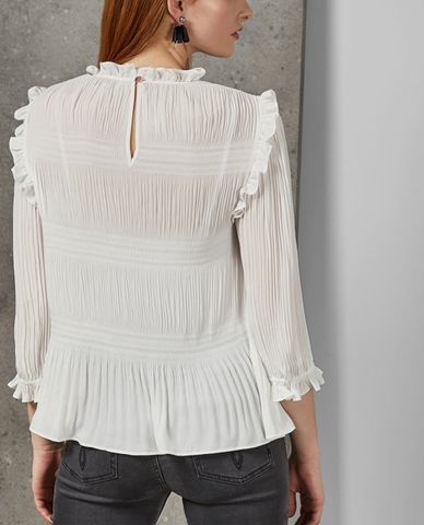  TED BAKER - Áo kiểu nữ phối bèo Airlie 