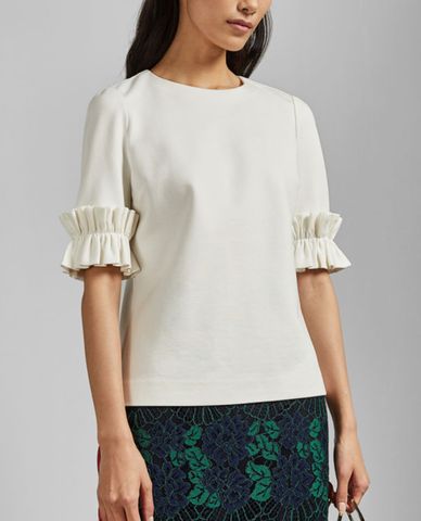  TED BAKER - Áo kiểu nữ phối bèo ruffle Kaylle 