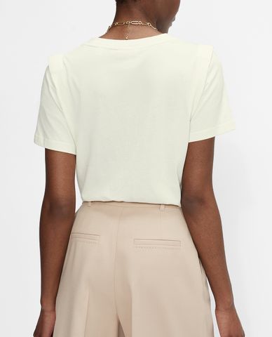  TED BAKER - Áo thun nữ ngắn tay cổ tròn Structured Shoulder Klaaraa 