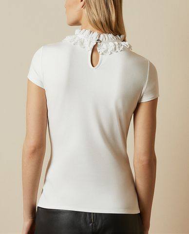  TED BAKER - Áo kiểu nữ nhún bèo ren Orwla 