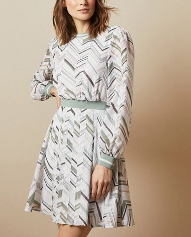  TED BAKER - Đầm mini tay dài Fleuura 