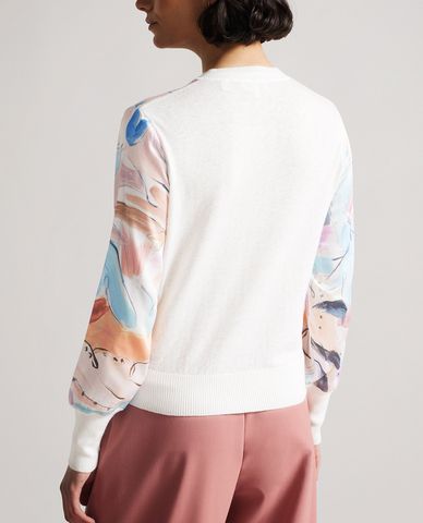  TED BAKER - Áo khoác cardigan nữ cổ tròn tay dài Ryvir 
