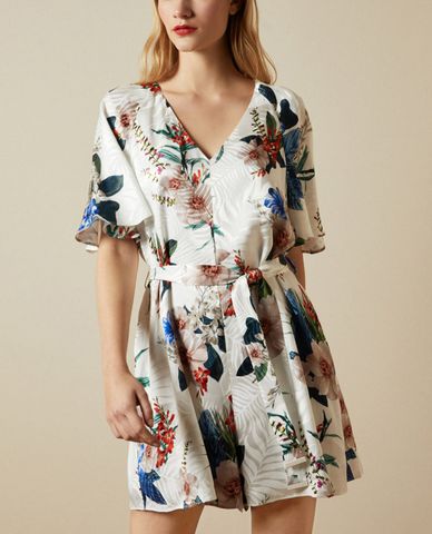  TED BAKER - Playsuit nữ cổ V Lynnea 