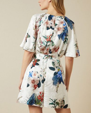  TED BAKER - Playsuit nữ cổ V Lynnea 