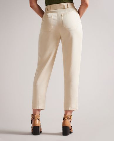  TED BAKER - Quần nữ lưng cao ống đứng xẻ tà Ninette 