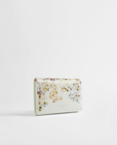  TED BAKER - Ví nữ dạng gập phối họa tiết hoa Jackiey 
