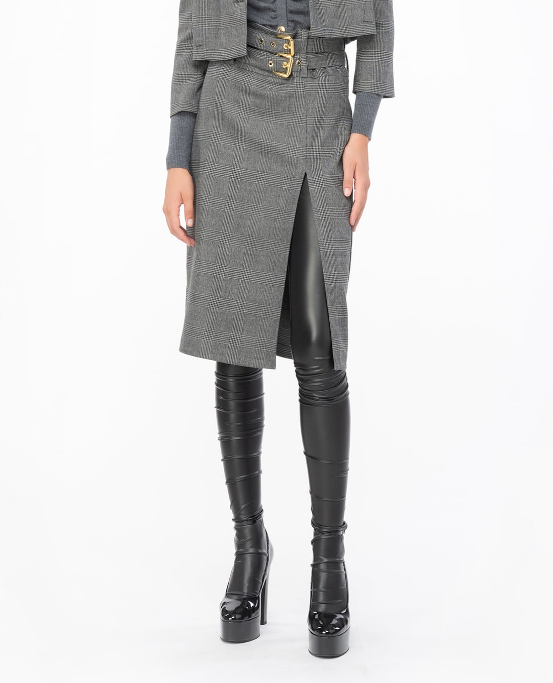 PINKO - Chân váy bút chì midi xẻ tà Goldie