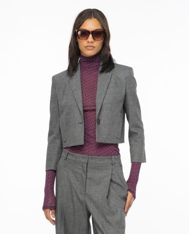  PINKO - Áo khoác croptop nữ tay dài Godzilla 