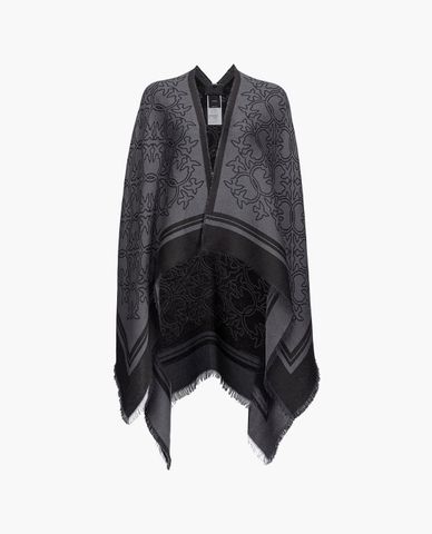  PINKO - Áo choàng nữ viền tua rua Megabit 