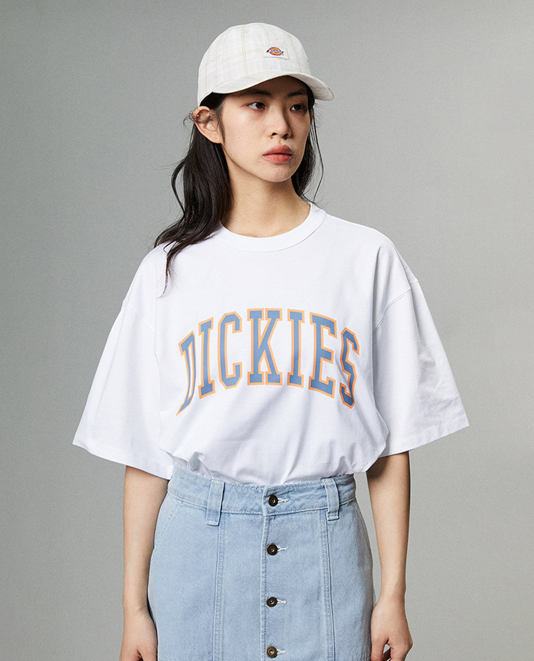 DICKIES - Áo thun unisex cổ tròn tay ngắn New Big Logo