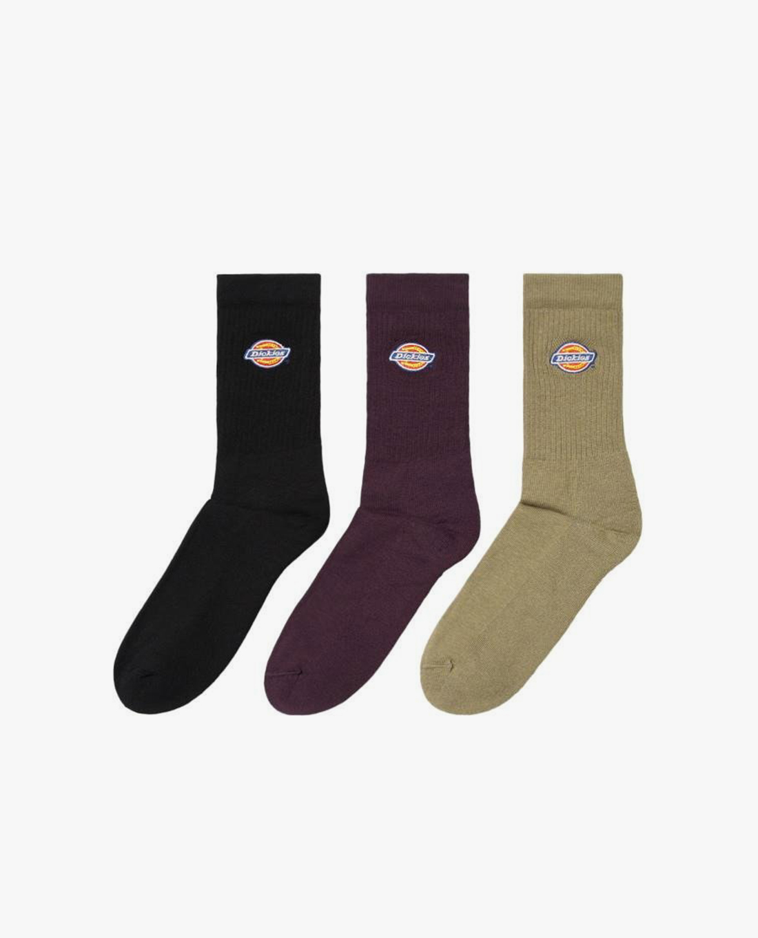 DICKIES - Set 3 đôi vớ cổ cao unisex thời trang