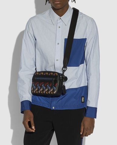  COACH - Túi đeo chéo nam chữ nhật Academy 