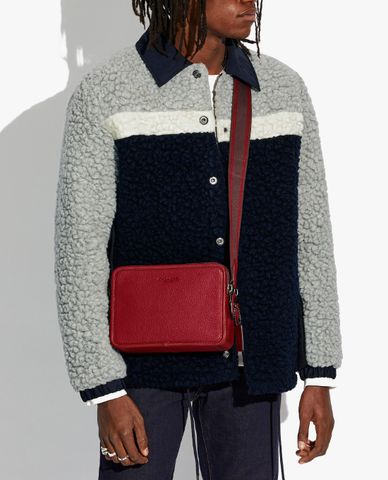  COACH - Túi đeo chéo nam chữ nhật Charter 24 