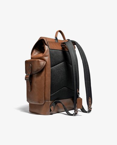  COACH - Balo nam da nắp gập Hitch 