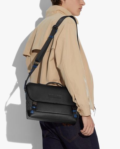  COACH - Túi đeo chéo nam chữ nhật League Bike 