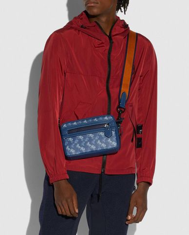  COACH - Túi đeo chéo nam chữ nhật Academy 