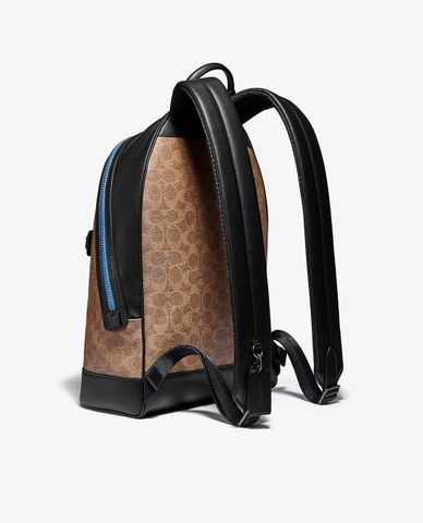  COACH - Balo nam chữ nhật Barrow In Signature Canvas 