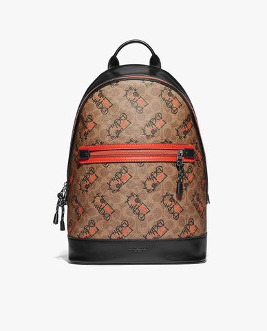  COACH - Balo nam chữ nhật Abstract Horse And Carriage 